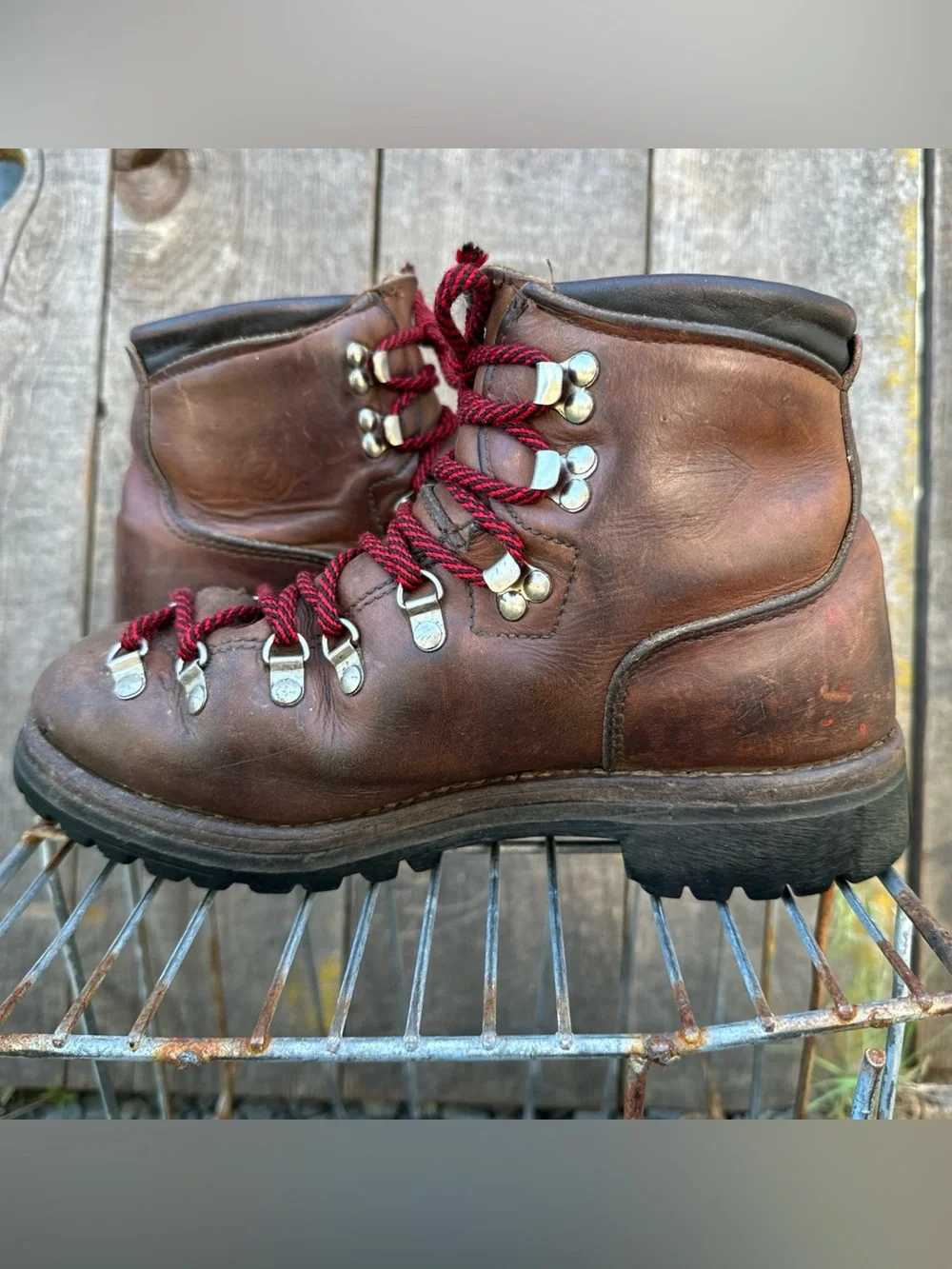 VTG DEXTER W998-2 Mountaineering Boots USA Made Leather Vibram Men’s 8M Heritage